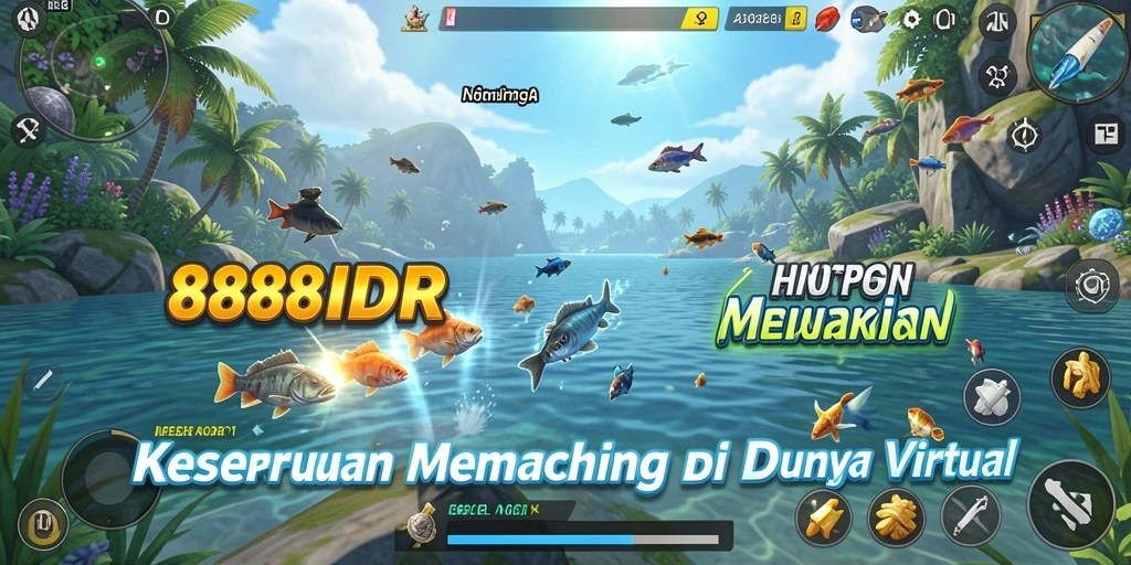 Tampilan gameplay Fishing yang menawan dan penuh tantangan.
