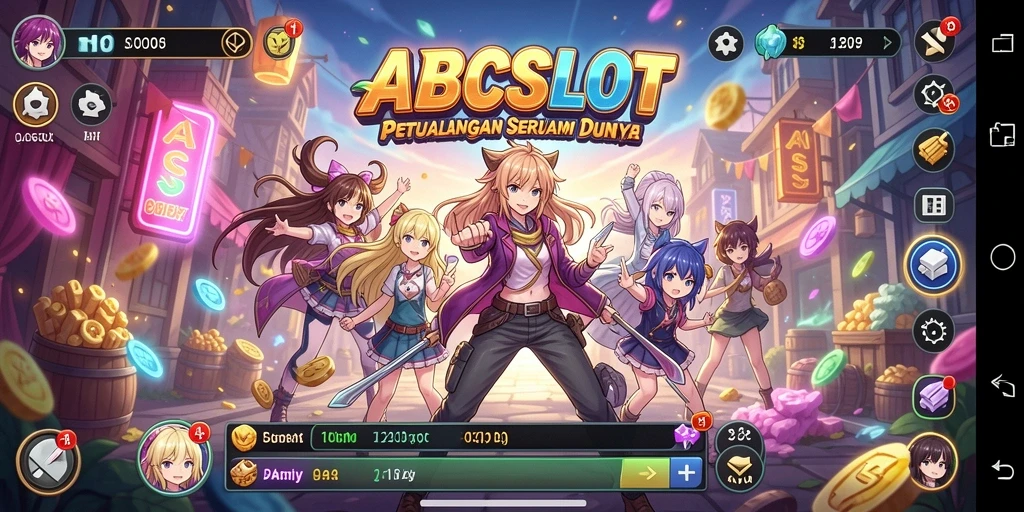 Gameplay seru dalam dunia anime yang penuh warna.