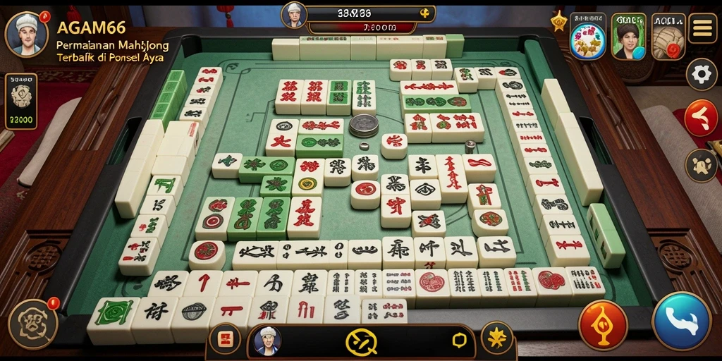 Tampilan gameplay seru dari AGAM66, menampilkan berbagai tantangan Mahjong.