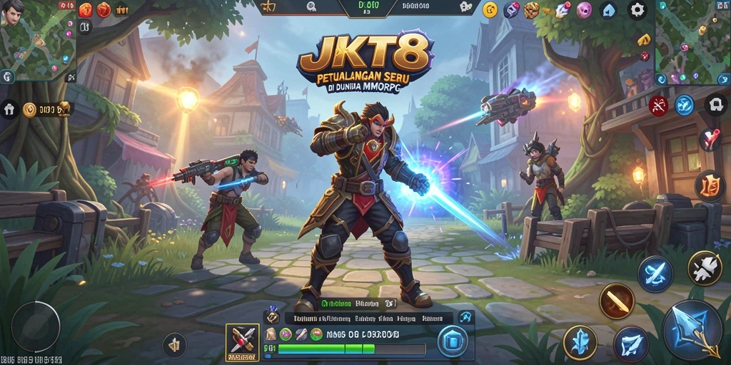 Tampilan gameplay JKT8 yang menakjubkan dalam dunia MMORPG.