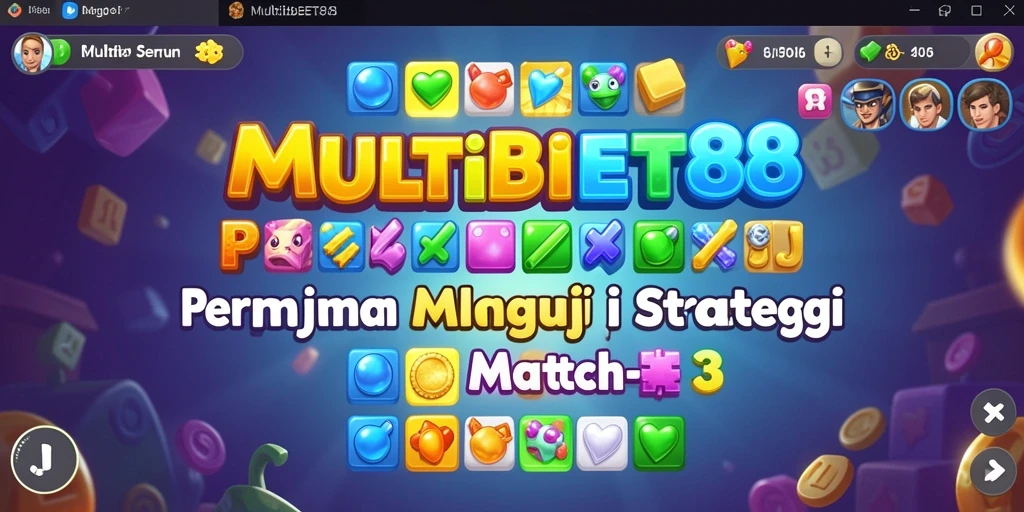 Tampilan gameplay seru di MULTIBET88 dengan elemen mencocokan yang menarik.