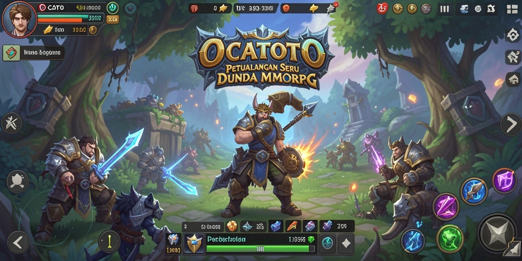 Screenshot gameplay OCATOTO menampilkan petualangan yang seru dan interaksi antar pemain.