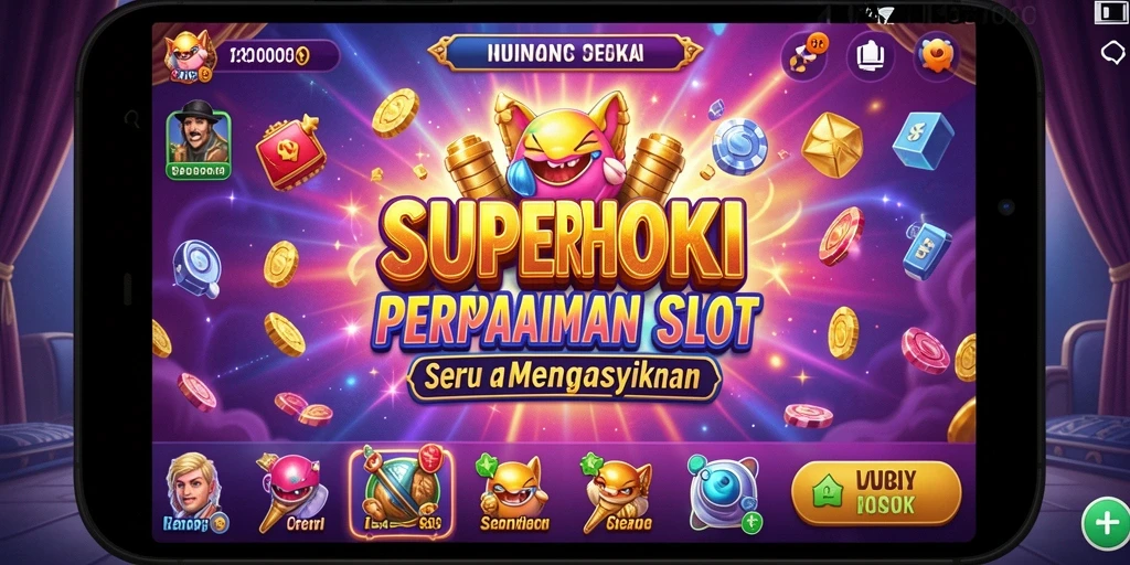 Gameplay SUPERHOKI dengan grafis Slot yang menarik.
