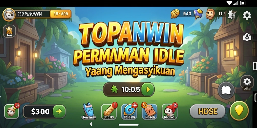 Tampilan gameplay menarik dari TOPANWIN dengan elemen Idle.